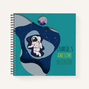 Angepasster Kinder-Astronaut Notizbuch