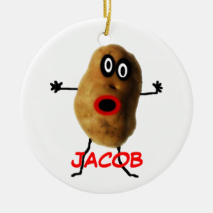 Angepasster Potato-Cartoon Keramikornament