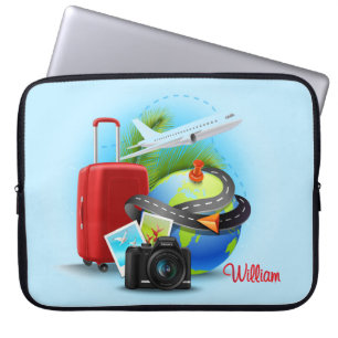 Angepasster Reisender  Laptopschutzhülle