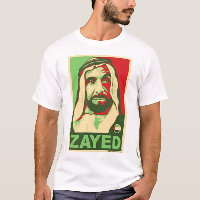 Angepasster Scheich Zayed Shirt (Vorderseite)