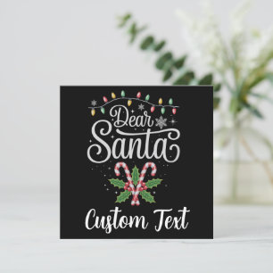 Angepasster Text Liebe Weihnachtsfamilie passt zus Feiertagskarte