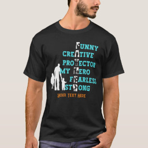 Angepasster Vater meint den dunklen Tag des Vaters T-Shirt