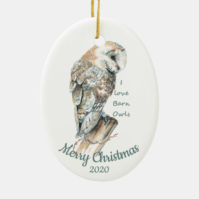 Angepasster Weihnachtsgebirgsvogel Keramik Ornament (Hinten)