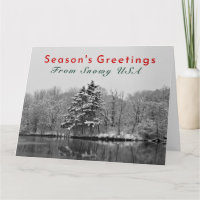 Angepasster Winter-Wunderland, verschneites USA-Ch