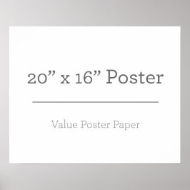 Angepasstes 20 x 16 Poster