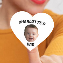 Angepasstes Baby Gesicht, angepasster neuer Papa