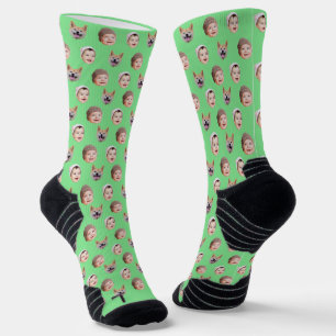 Angepasstes BabyGesicht, 3 Fotos für die individue Socken