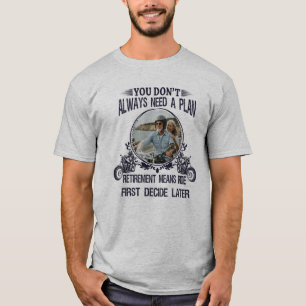 Angepasstes Bild vom Rentner-Biker-Vater T-Shirt