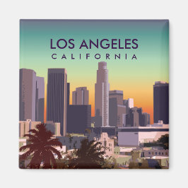 Angepasstes Bild von Downtown L.A. Kalifornien Magnet