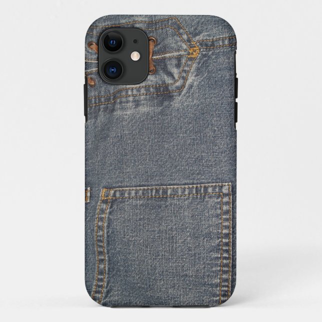 Angepasstes Denim-iPhone 5 - Case-Mate-ID Case-Mate iPhone Hülle (Rückseite)