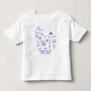 Angepasstes Familiensommer Strandtrip Gruppen-Matc Kleinkind T-shirt