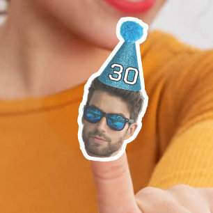 Angepasstes Foto Party zum Geburtstag Aufkleber