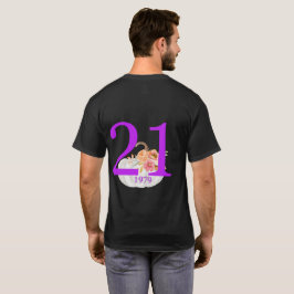 Angepasstes Geburtstags-T-Shirt (schwarz) T-Shirt