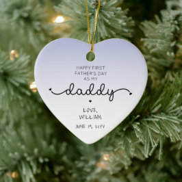 Angepasstes Geschenk des ersten Vaters NeuDaddy Ke Keramik Ornament