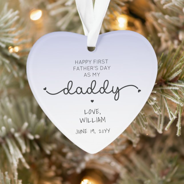 Angepasstes Geschenk des ersten Vaters NeuDaddy Ke Ornament (Baum)