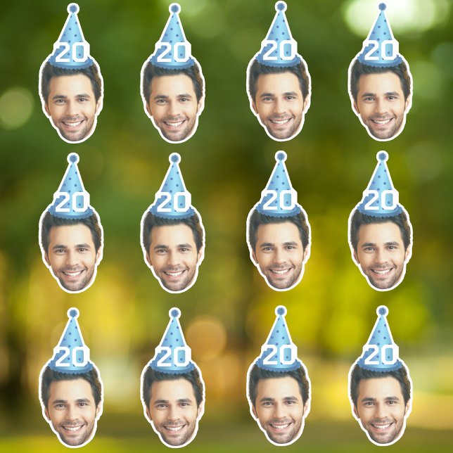 Angepasstes Gesicht 20. 30. 40. 50. 60. 70. Geburt Aufkleber (Von Creator hochgeladen)