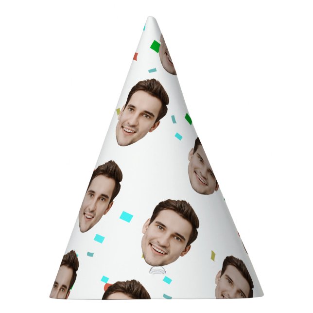 Angepasstes Gesicht 20. 30. 40. 50. 60. 70. Geburt Partyhütchen (Rechts)