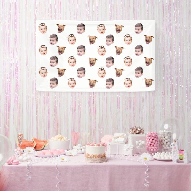 Angepasstes Gesicht, einzigartiges Familiengeschen Banner (Party)