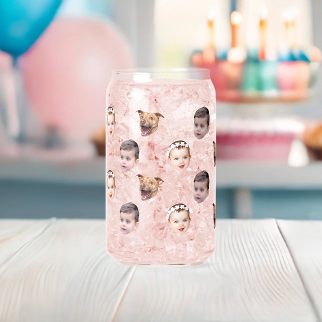 Angepasstes Gesicht, einzigartiges Familiengeschen Dosenglas (Insitu (Baby Party))