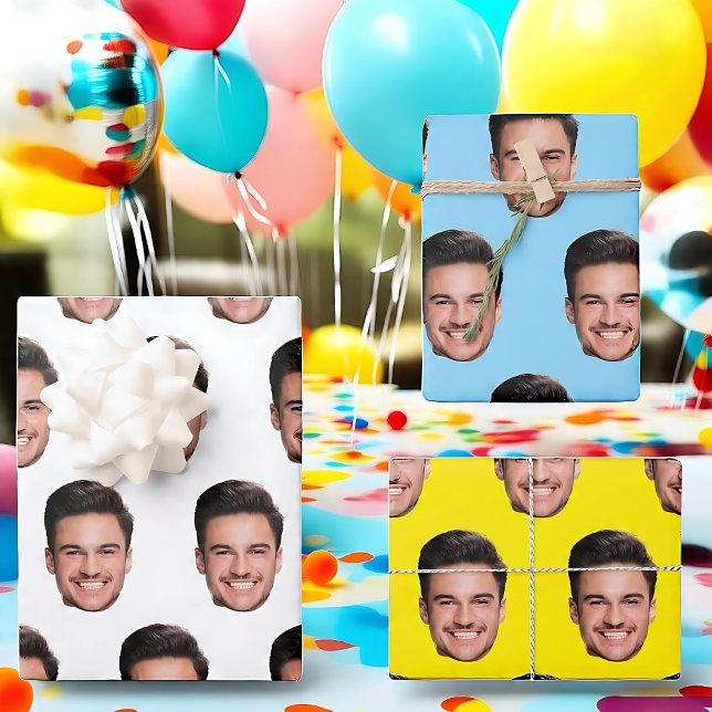 Angepasstes Gesicht Geschenkpapier Set (Von Creator hochgeladen)