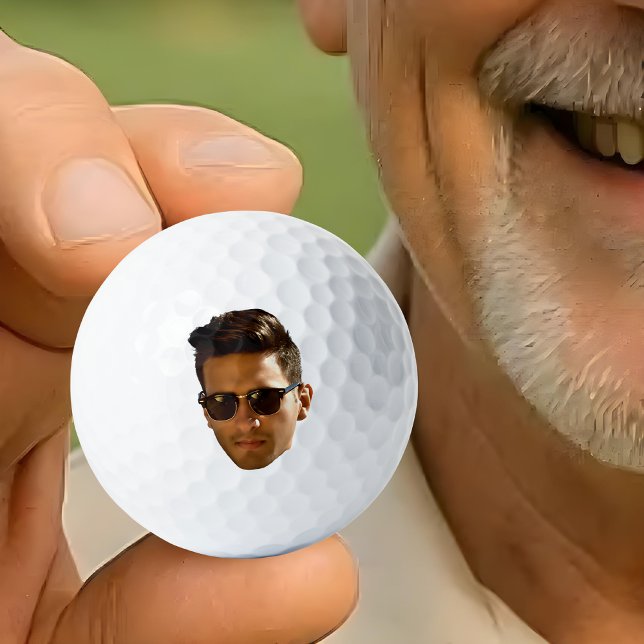 Angepasstes Gesicht New Dad Personalisiert Golfball (Von Creator hochgeladen)