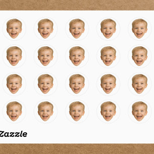 Angepasstes Gesicht Runder Aufkleber