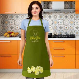 Angepasstes grünes Veganes Kichchen Schürze