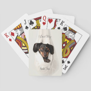 Angepasstes Haustier Hund Katze Notizbuch Spielkar Spielkarten