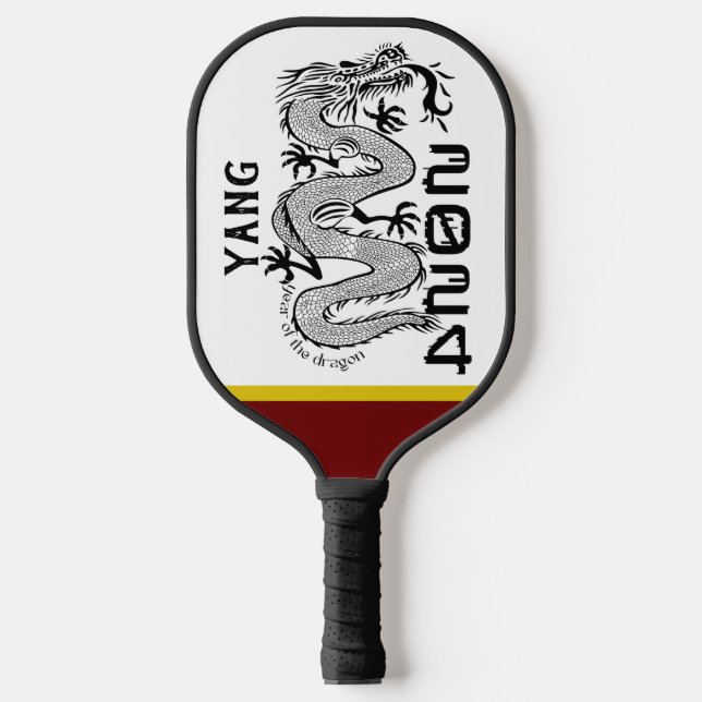 Angepasstes Jahr des Drachenpaddels Pickleball Schläger (Vorderseite)