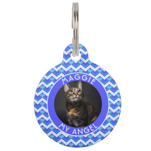 Angepasstes Kitten-Besitzer-Geschenk Chevron Haustiermarke