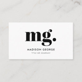Angepasstes Logo Monogramm moderner minimalistisch Visitenkarte