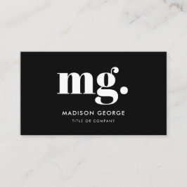 Angepasstes Logo Monogramm moderner minimalistisch Visitenkarte
