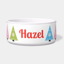 Angepasstes Mid Century Modern Christmas Tree Pet Napf