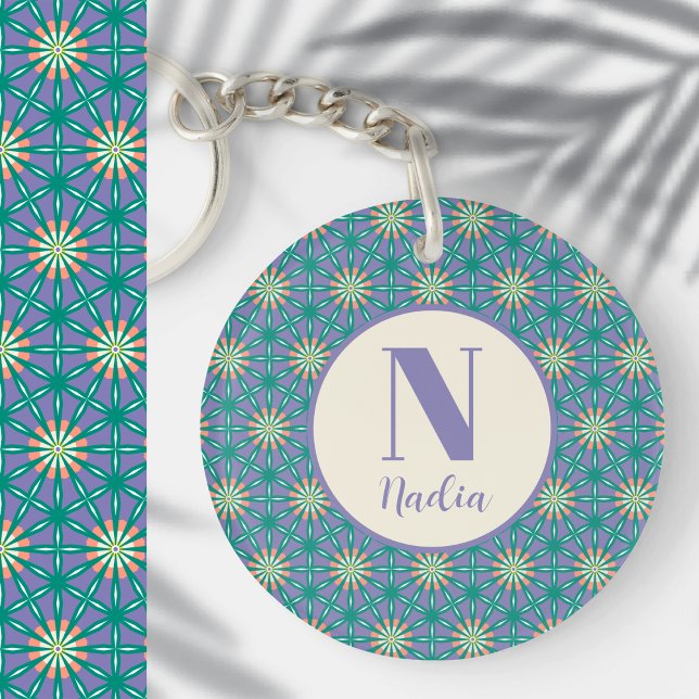 Angepasstes modernes einfaches geometrisches Muste Schlüsselanhänger (Von Creator hochgeladen)