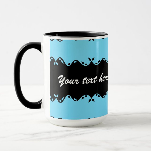 Angepasstes Monogramm-Design Tasse (Links)