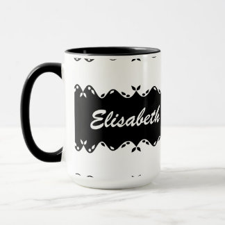 Angepasstes Monogramm-Design Tasse