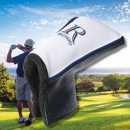 Angepasstes Monogramm mit drei Ebenen mit Vorname Golf Headcover