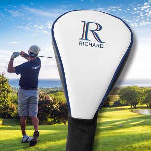 Angepasstes Monogramm mit drei Ebenen mit Vorname Golf Headcover