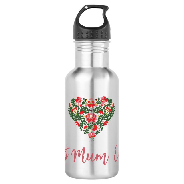 Angepasstes Personalisiertes Mum-Ever-Skript Edelstahlflasche (Vorderseite)