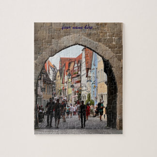 Angepasstes Puzzle von Rothenburg, Deutschland