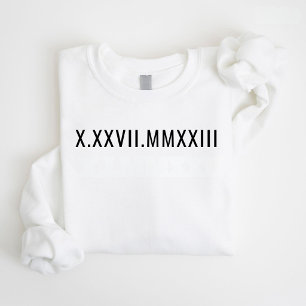 Angepasstes römisches Jahr zum Jahrestag Sweatshirt