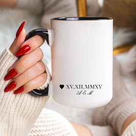 Angepasstes römisches Numerum Tasse