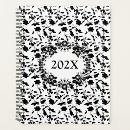 Angepasstes Schwarz-Weiß-Datum Planer