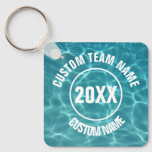 Angepasstes Schwimmteam Schlüsselanhänger