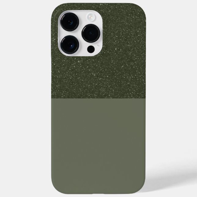 Angepasstes texturiertes Green Split iPhone 14 Pro Case-Mate iPhone Hülle (Rückseite)