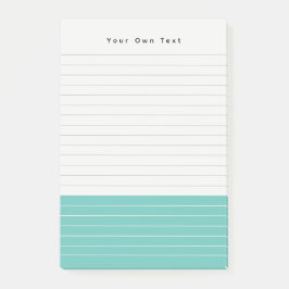 Angepasstes, trendy Minimalistisches Aqua Green No Post-it Klebezettel