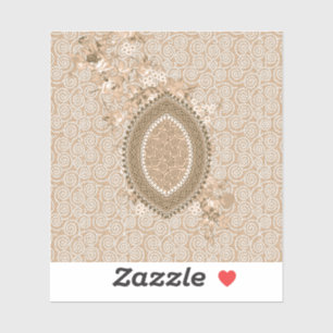 Angepasstes Vintages botanisches Etikett für Gesch