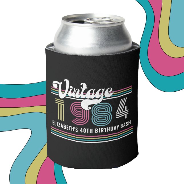 Angepasstes Vintages Foto Geburtstagsbier Cooler Dosenkühler (Von Creator hochgeladen)