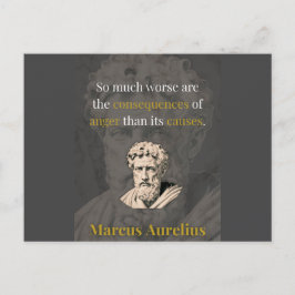 Anger Hurts You Most: Marcus Aurelius on Restraint Postkarte