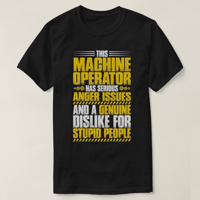 Anger Issues Machine Operator Pullover  (Design vorne)
